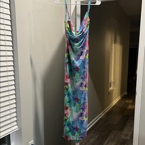 Elegant Multicolor Maxi Dress